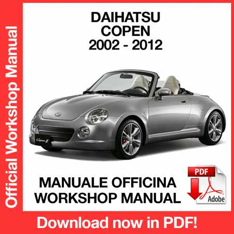 Daihatsu Copen (2002, 2003, 2004, 2005, 2006, 2007) (EN) Workshop Repair Manual FREE PDF Download