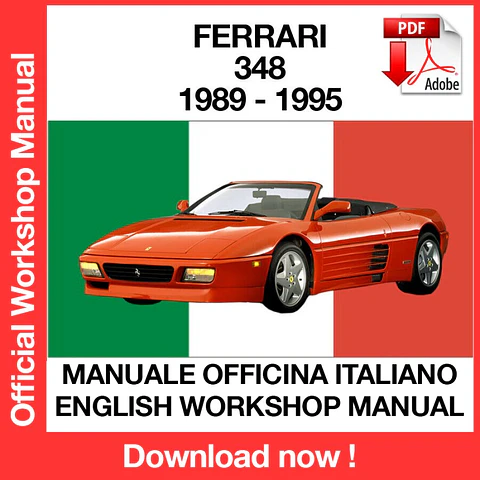 FERRARI 348 ( 1989, 1990, 1991, 1992) (ITA) (EN) (DE) (FR) Workshop Repair Manual FREE PDF Download