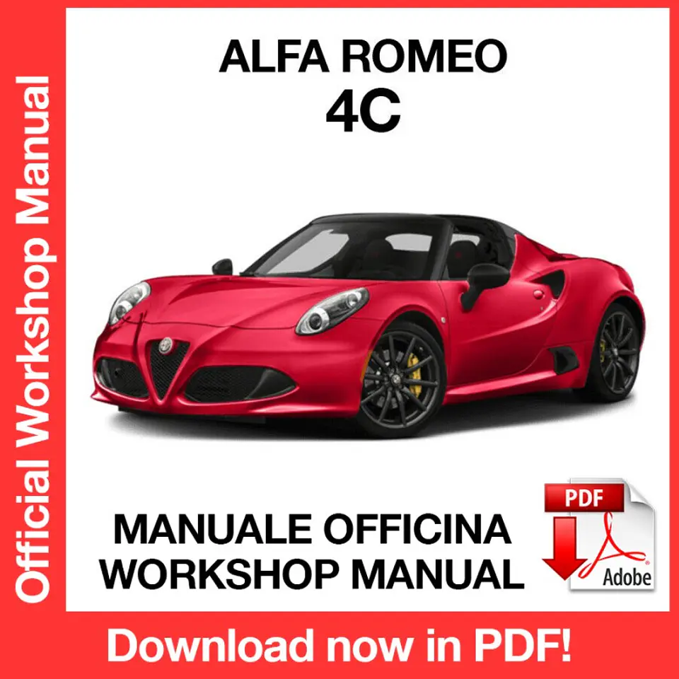 ALFA ROMEO 4C (EN) Workshop Repair Manual FREE PDF Download 1