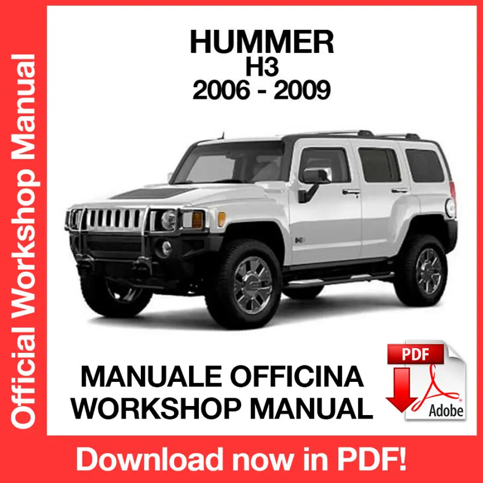 Hummer H3 (2006, 2007, 2008, 2009) (EN) Workshop Repair Manual FREE PDF Download 1