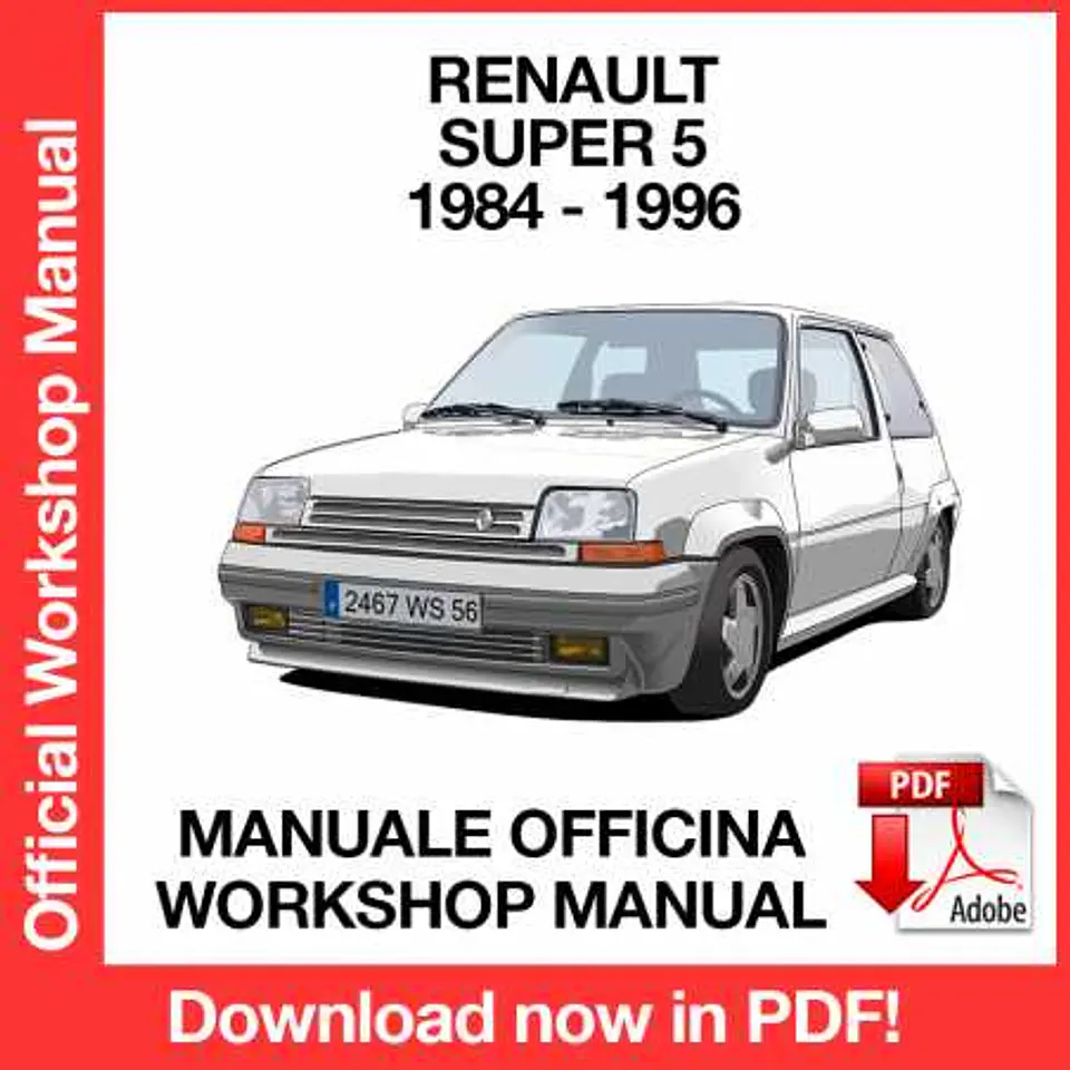 Renault Super 5 (1990, 1991, 1992, 1993, 1994, 1995, 1996) (EN) Workshop Repair Manual FREE PDF Download 1