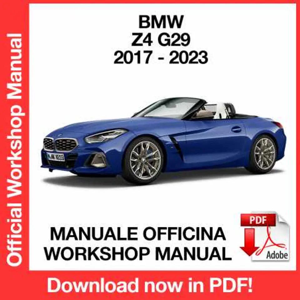 BMW Z4 G29 (2017, 2018, 2019, 2020, 2021, 2022, 2023) (EN) Workshop Repair Manual FREE PDF Download 1