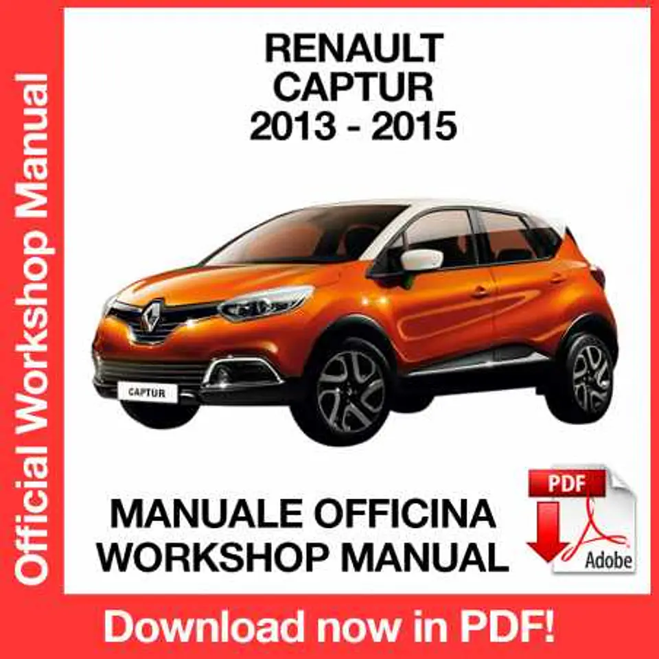 Renault Captur J87 (2013, 2014, 2015) (EN) Workshop Repair Manual FREE PDF Download 1