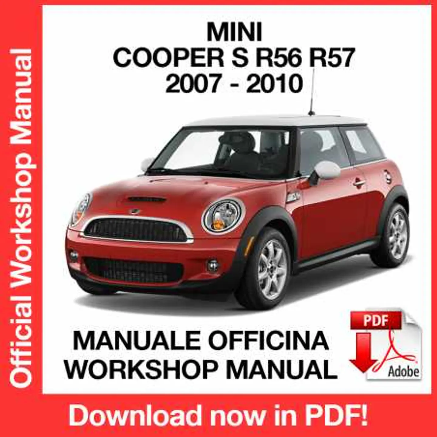 Mini Cooper R56 R57 (2007, 2008, 2009, 2010) (EN) Workshop Repair Manual FREE PDF Download 1