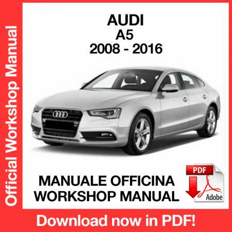 AUDI A5 COUPE' (2008, 2009, 2010, 2011, 2012) (EN) Workshop Repair Manual FREE PDF Download 1