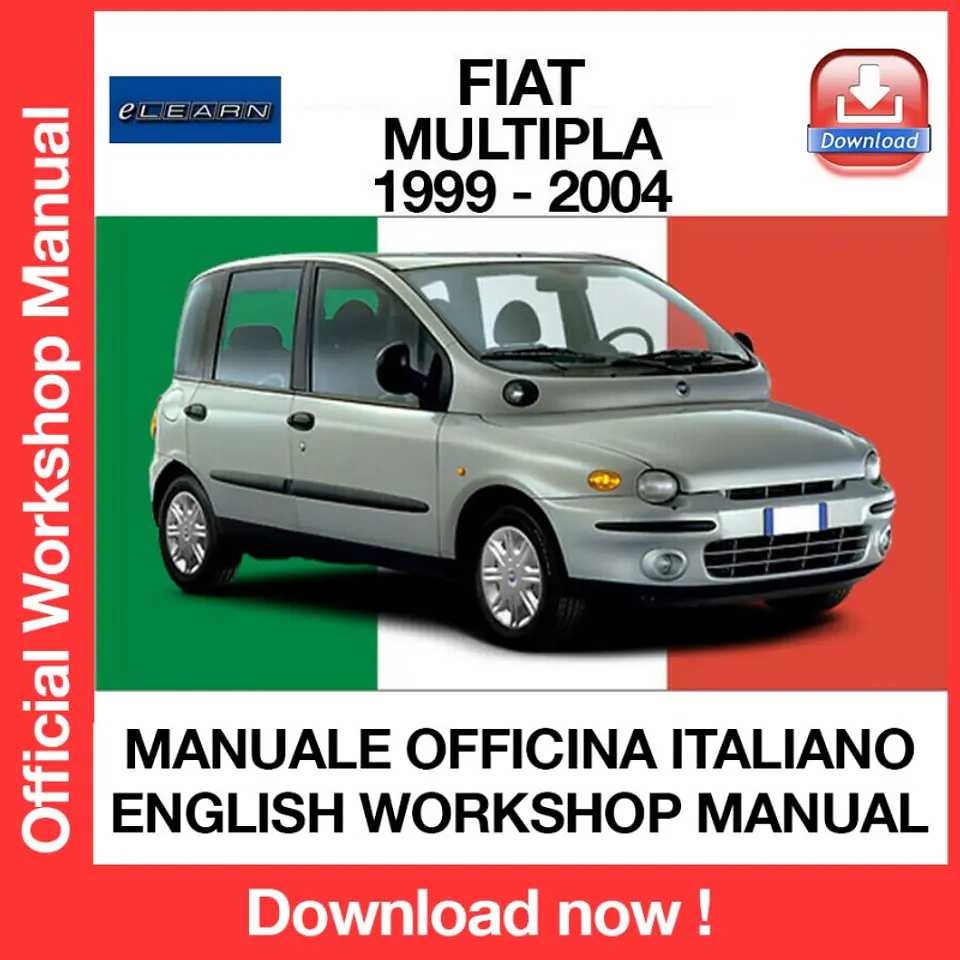FIAT MULTIPLA (1999, 2000, 2001, 2002, 2003, 2004) (ITA) (EN) eLEARN Workshop Repair Manual FREE PDF Download 1