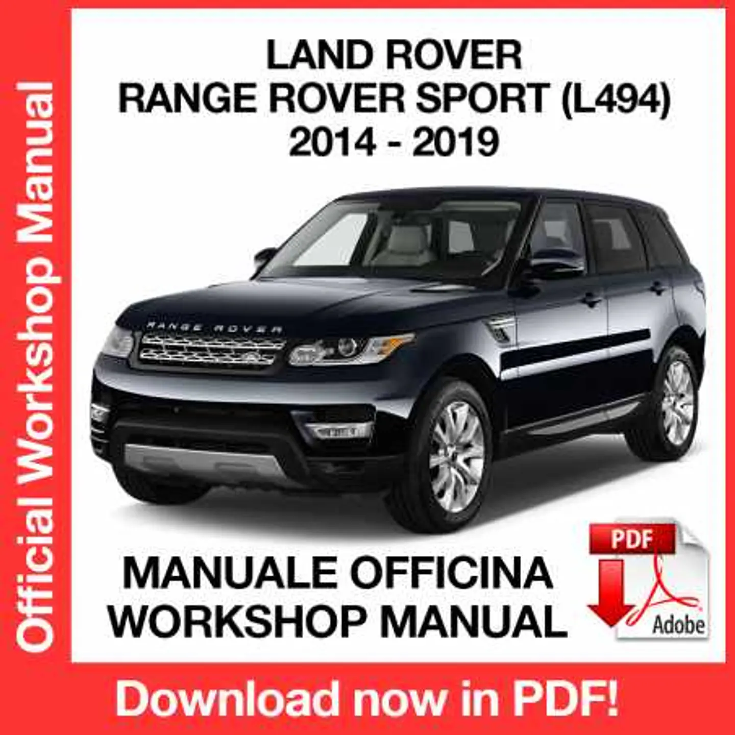Land Rover Range Rover Sport L494 (2014, 2015, 2016) (EN) Workshop Repair Manual FREE PDF Download 1