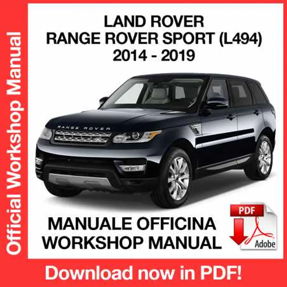 Land Rover Range Rover Sport L494 (2014, 2015, 2016) (EN) Workshop Repair Manual FREE PDF Download 1