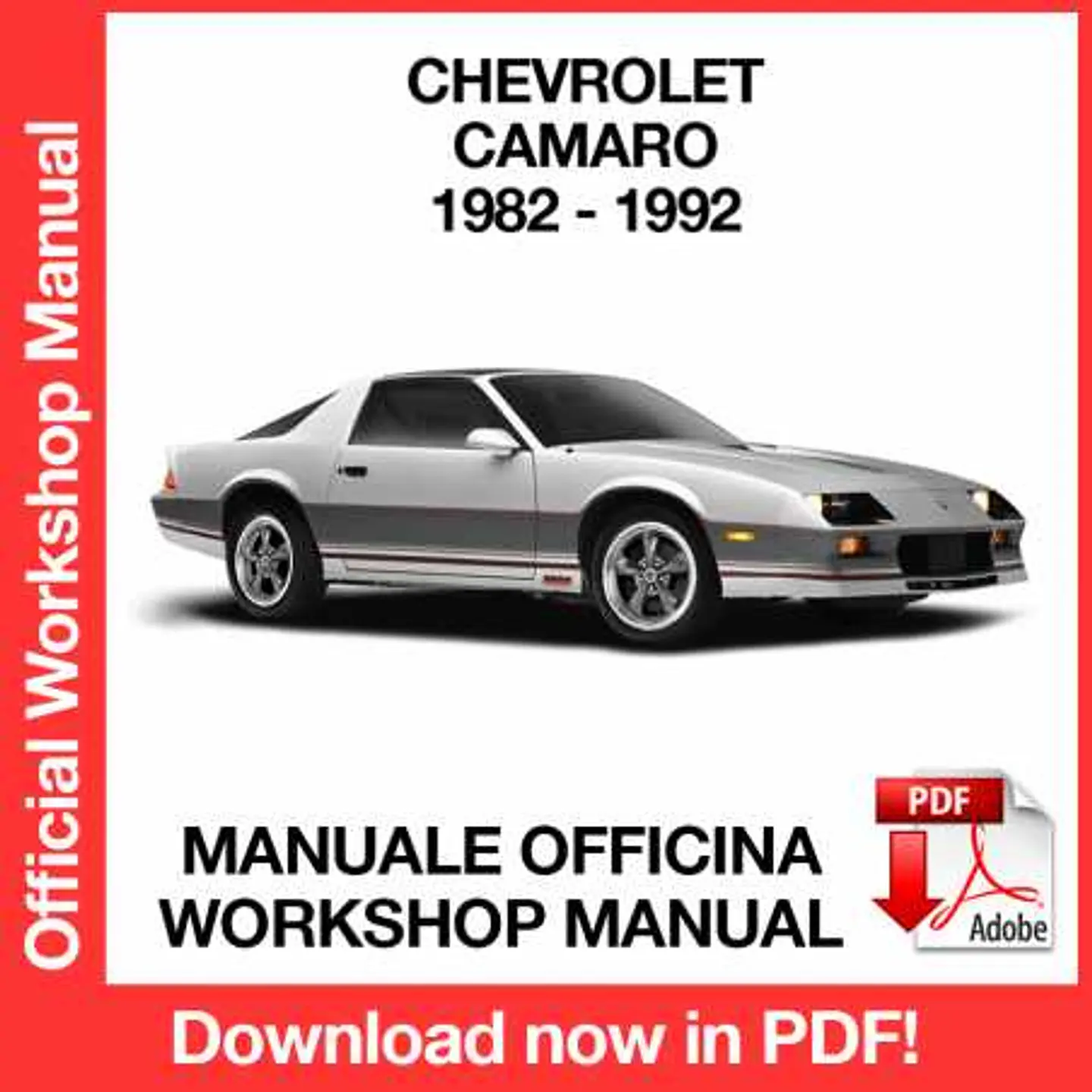 Chevrolet Camaro (1982, 1983, 1984, 1985, 1986, 1987, 1988, 1989, 1990, 1991, 1992) (EN) Workshop Repair Manual FREE PDF Download 1