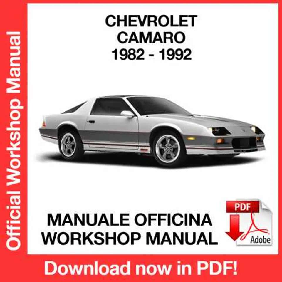 Chevrolet Camaro (1982, 1983, 1984, 1985, 1986, 1987, 1988, 1989, 1990, 1991, 1992) (EN) Workshop Repair Manual FREE PDF Download 1