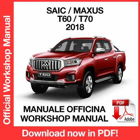 Saic Maxus T60 T70 (2018) (EN) Workshop Repair Manual FREE PDF Download