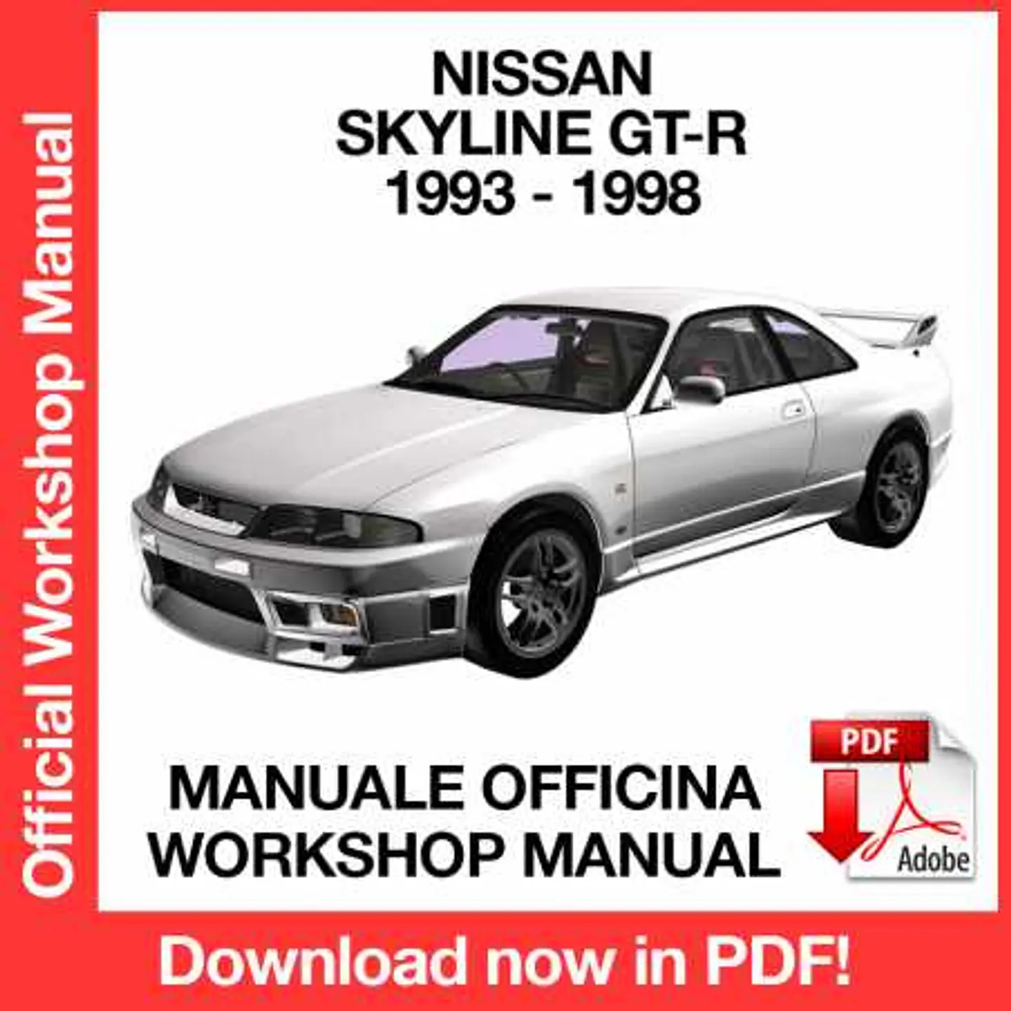 Nissan Skyline GT-R R33 (1993, 1994, 1995, 1996, 1997, 1998) (EN) Workshop Repair Manual FREE PDF Download 1