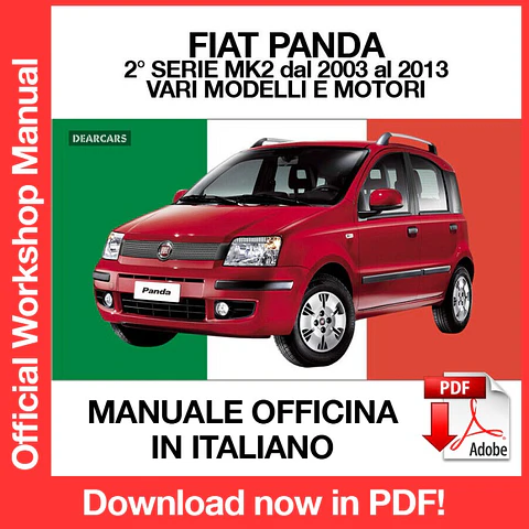 FIAT NEW PANDA MK2 (2008, 2009, 2010, 2011, 2012, 2013) (ITA) Workshop Repair Manual FREE PDF Download