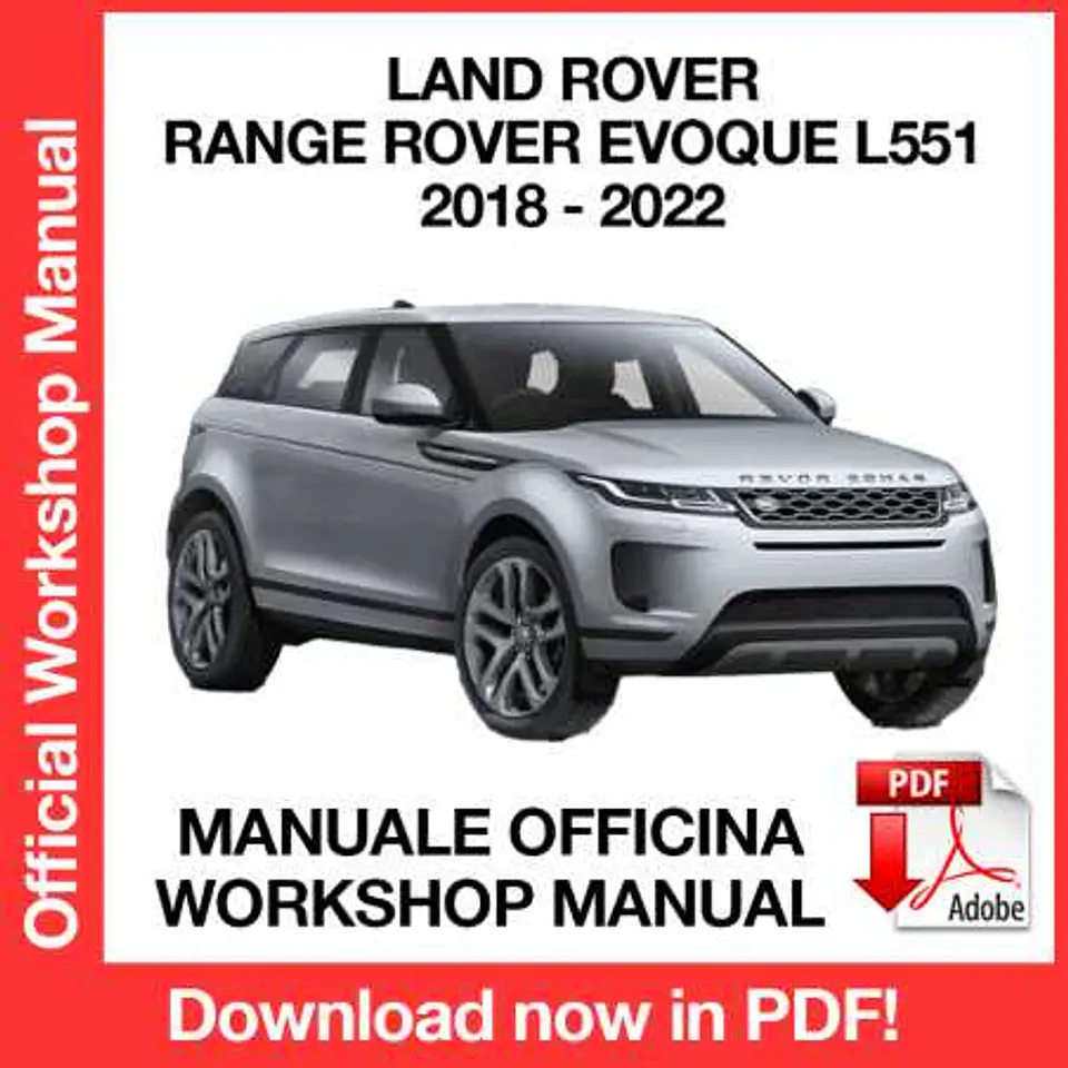 Land Rover Range Rover EVOQUE L551 (2018, 2019) (EN) Workshop Repair Manual FREE PDF Download 1