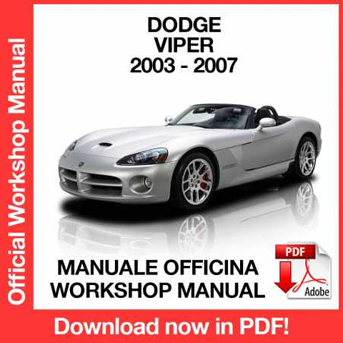 Dodge Viper ZB (2003, 2004, 2005, 2006, 2007) (EN) Workshop Repair Manual FREE PDF Download