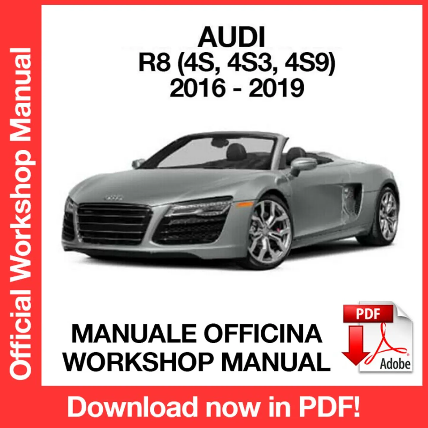 AUDI R8 (2016, 2017, 2018, 2019) (EN) Workshop Repair Manual FREE PDF Download 1