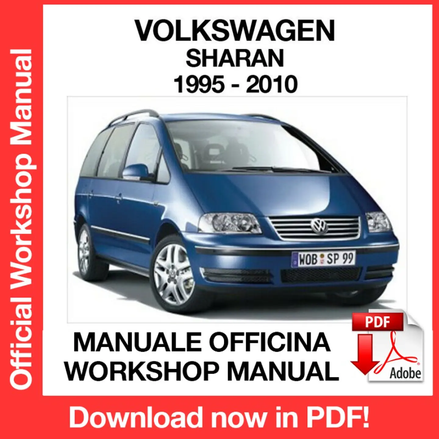 Volkswagen Sharan (1995-1996-1997-1998-1999-2000-2001-2002-2003-2004-2005-2006-2007-2008-2009-2010) (EN) Workshop Repair Manual FREE PDF Download 1
