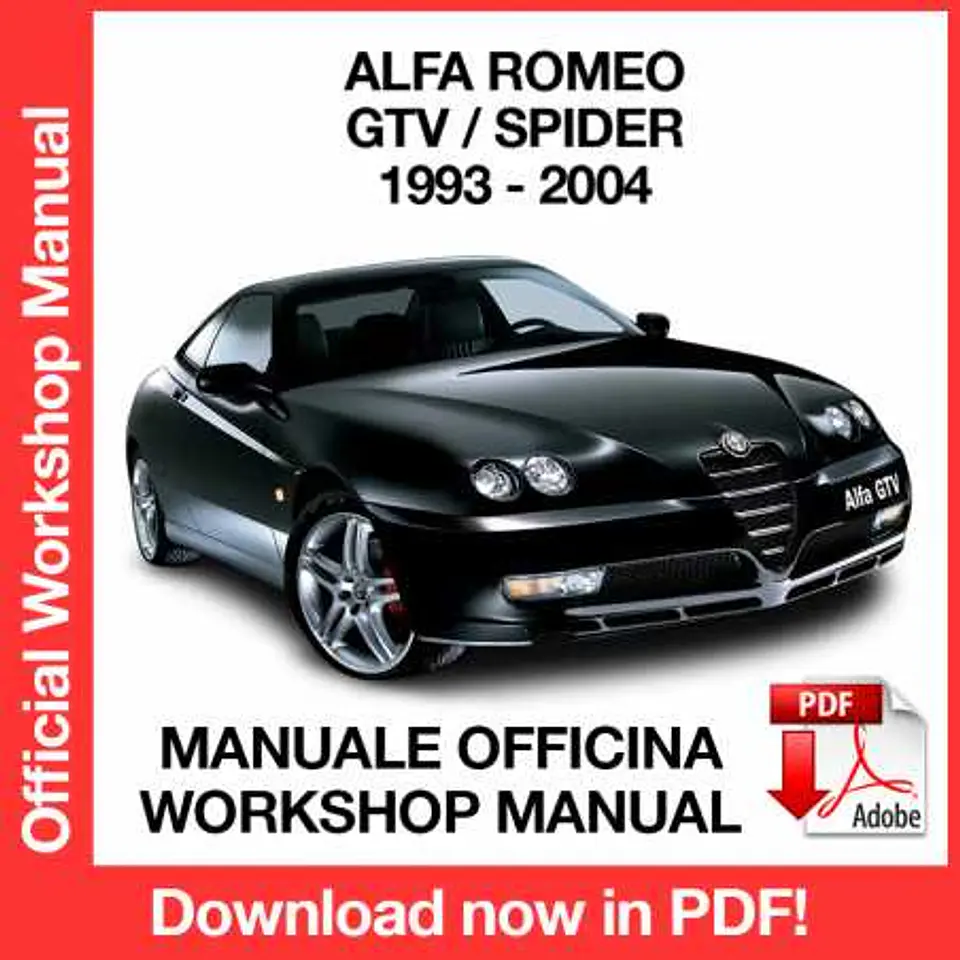 Alfa Romeo GTV - Spider (1993, 1994, 1995, 1996, 1997, 1998) (EN) Workshop Repair Manual FREE PDF Download 1