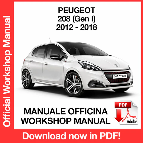 Peugeot 208 (2012, 2013, 2014, 2015, 2016, 2017, 2018) (EN) Workshop Repair Manual FREE PDF Download