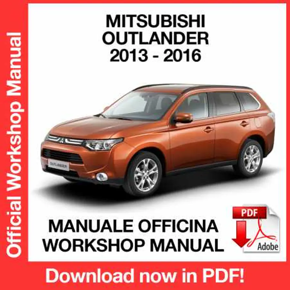 Mitsubishi Outlander (2013, 2014, 2015, 2016) (EN) Workshop Repair Manual FREE PDF Download 1