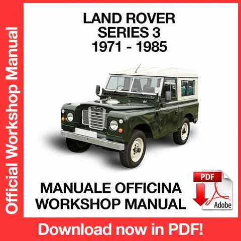 Land Rover Series 3 (1978, 1979, 1980, 1981, 1982, 1983, 1984, 1985) (EN) Workshop Repair Manual FREE PDF Download