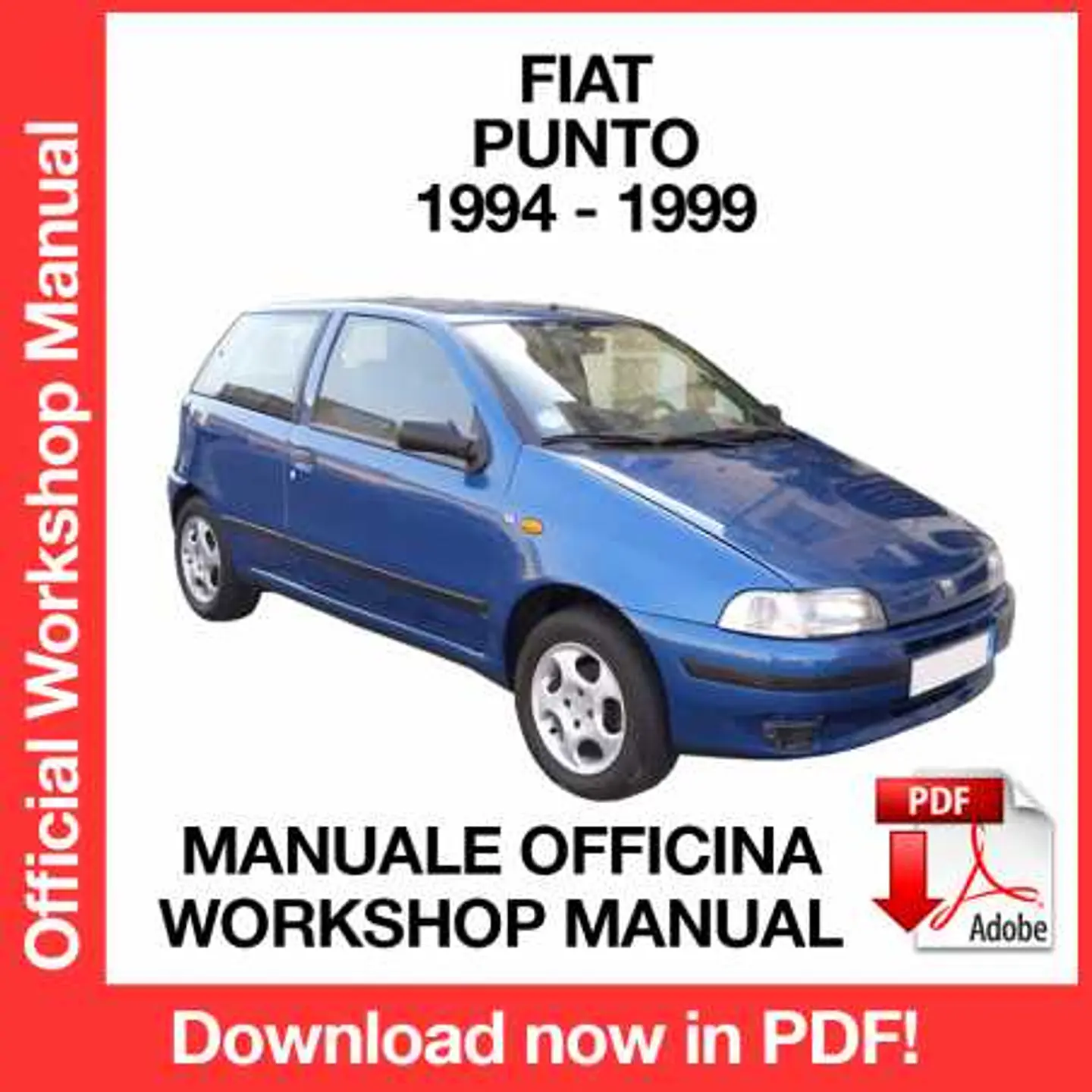 Fiat Punto 176 (1994, 1995, 1996, 1997, 1998, 1999) (EN) Workshop Repair Manual FREE PDF Download 1