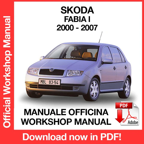 Skoda Fabia MK1 (2000, 2001, 2002, 2003, 2004, 2005, 2006, 2007) (EN) Workshop Repair Manual FREE PDF Download