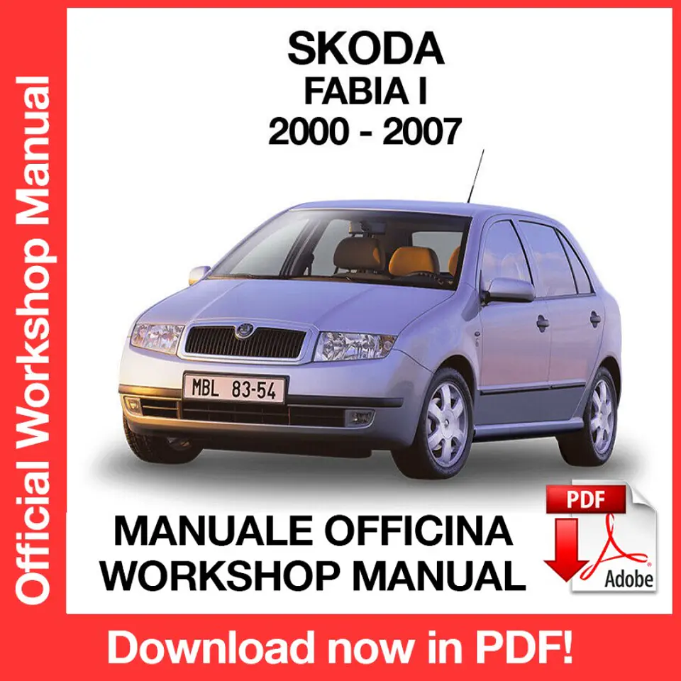 Skoda Fabia MK1 (2000, 2001, 2002, 2003, 2004, 2005, 2006, 2007) (EN) Workshop Repair Manual FREE PDF Download 1