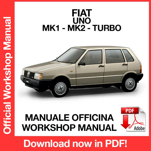 Fiat Uno (MK1 - MK2 - TURBO) (EN) Workshop Repair Manual FREE PDF Download