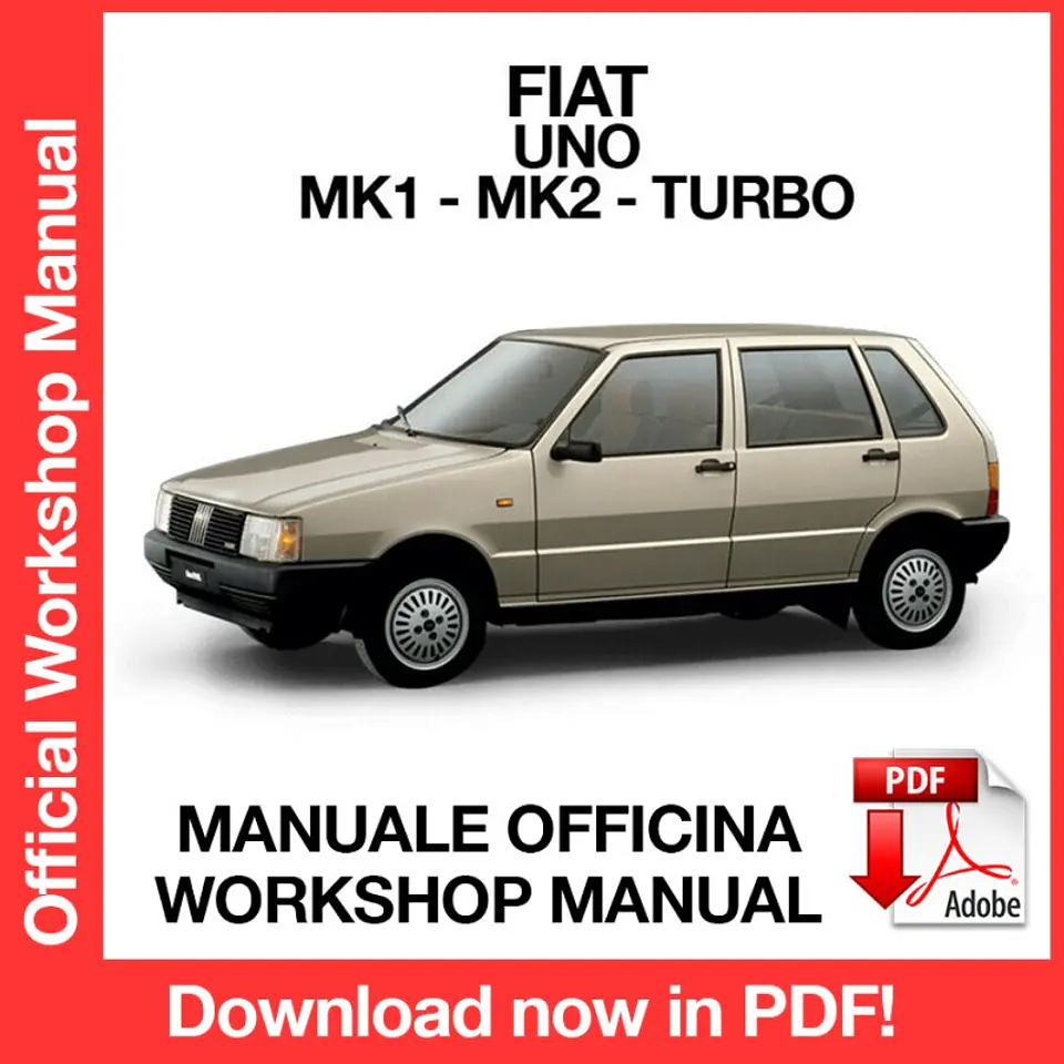 Fiat Uno (MK1 - MK2 - TURBO) (EN) Workshop Repair Manual FREE PDF Download 1