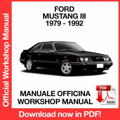 Ford Mustang 3 (1986, 1987, 1988, 1989, 1990, 1991, 1992) (EN) Workshop Repair Manual FREE PDF Download