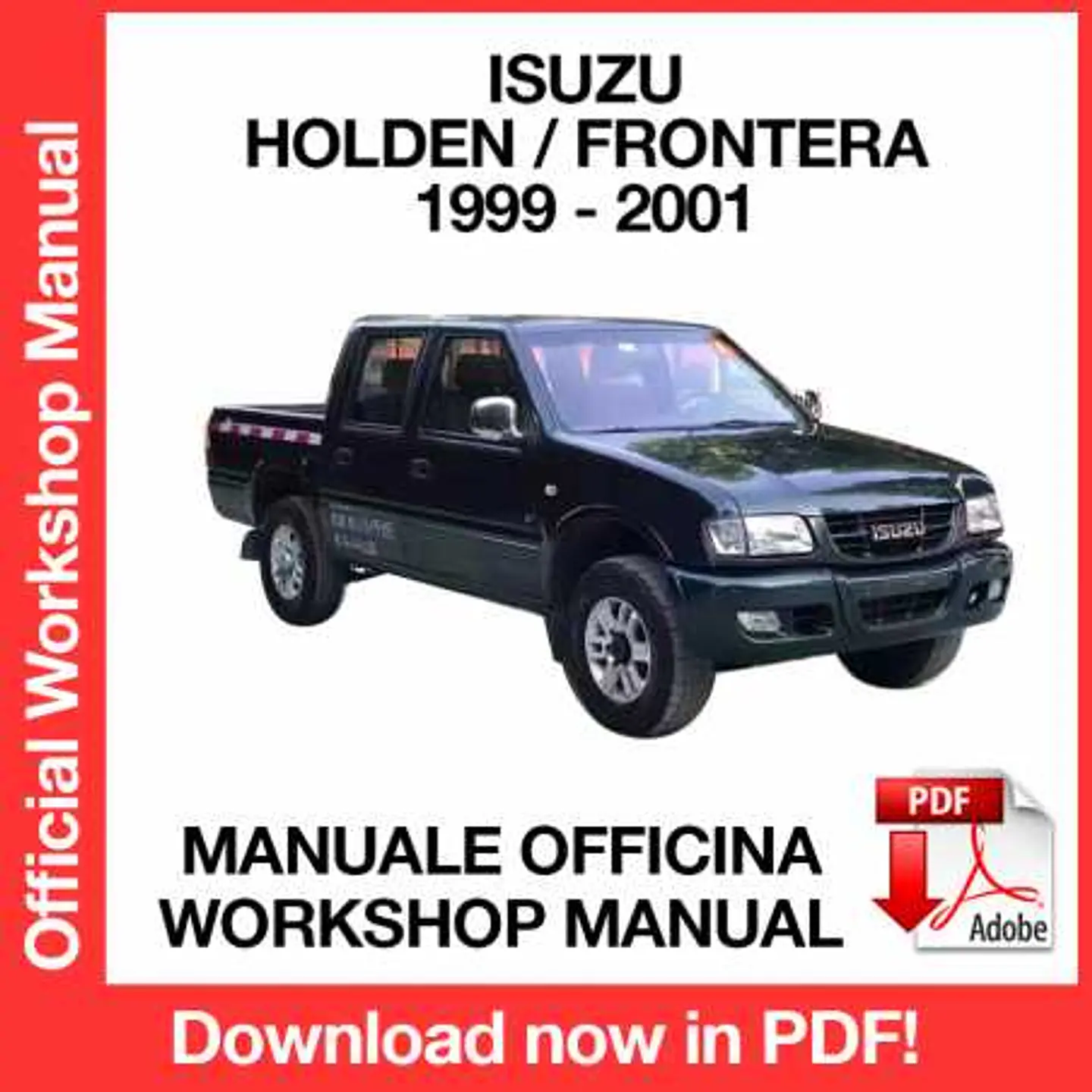 Isuzu Holden Frontera (1996, 1997, 1998, 1999, 2000, 2001) (EN) Workshop Repair Manual FREE PDF Download 1