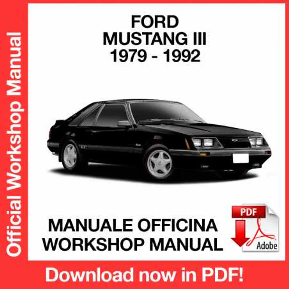 Ford Mustang 3 (1979, 1980, 1981, 1982, 1983, 1984, 1985) (EN) Workshop Repair Manual FREE PDF Download 1
