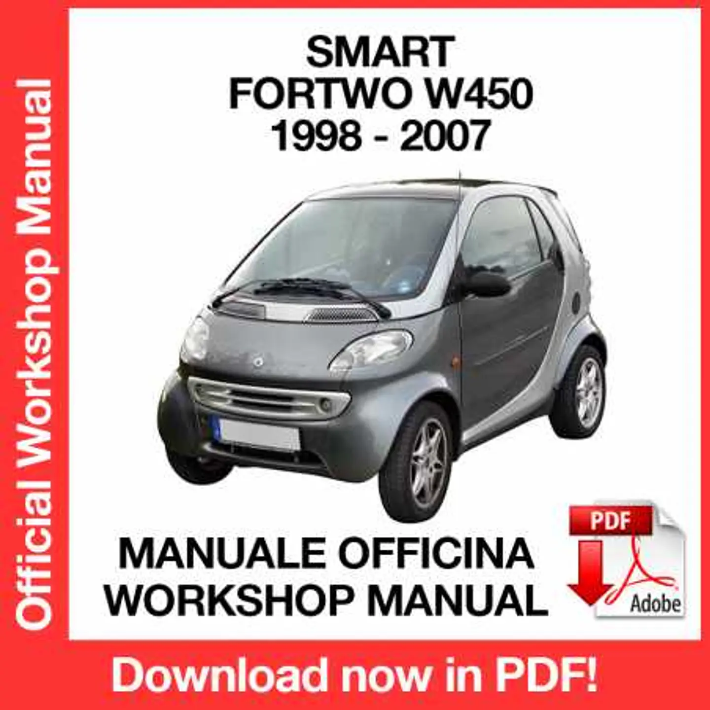 Smart Fortwo W450 (1998, 1999, 2000, 2001) (ITA) Workshop Repair Manual FREE PDF Download 1