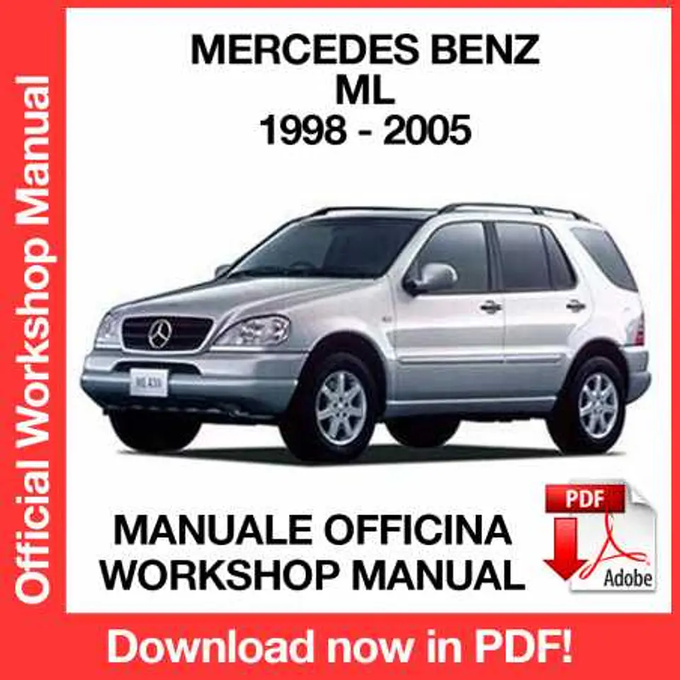 Mercedes Benz ML W163 (1998, 1999, 2000, 2001) (EN) Workshop Repair Manual FREE PDF Download 1