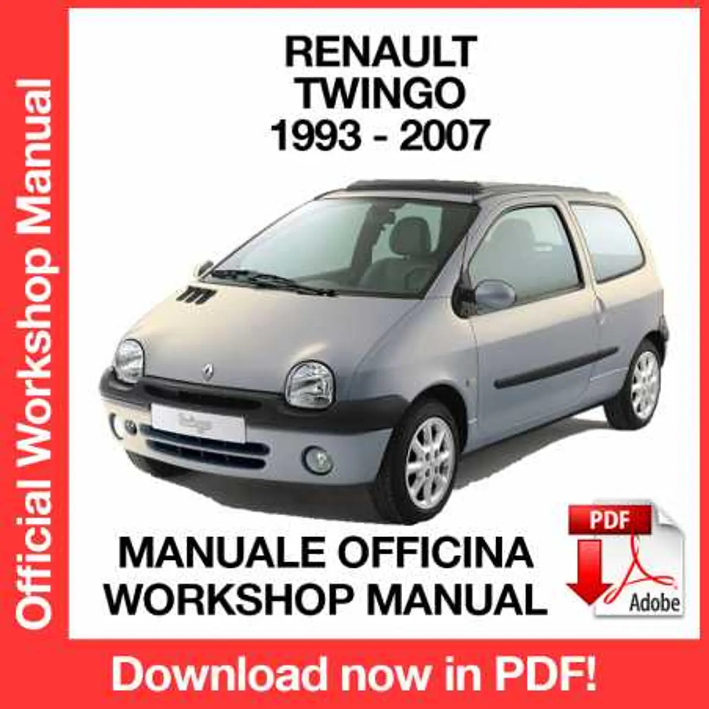 Renault Twingo I X06 (1997, 1998, 1999, 2000, 2001) (EN) Workshop Repair Manual FREE PDF Download 1