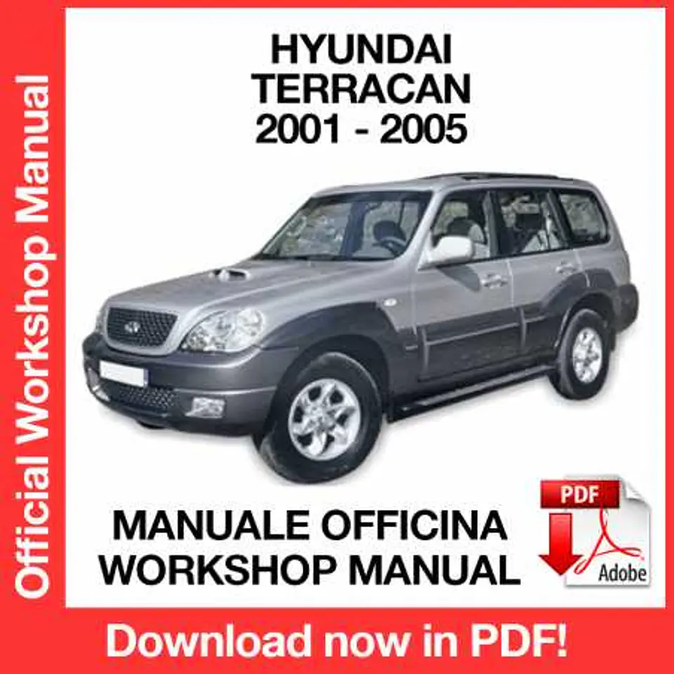 Hyundai Terracan (2001, 2002, 2003, 2004, 2005) (EN) Workshop Repair Manual FREE PDF Download 1