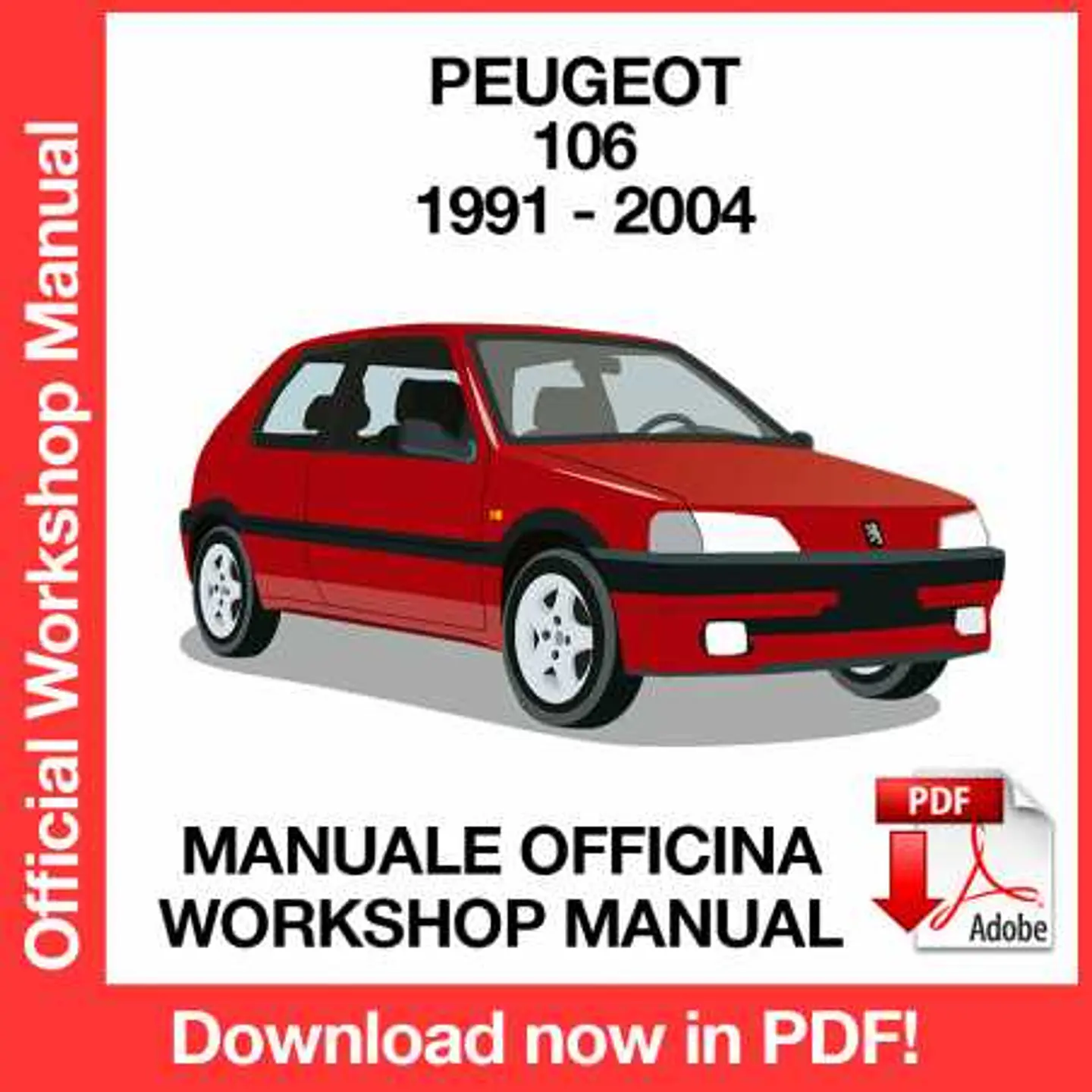 Peugeot 106 (1998, 1999, 2000, 2001, 2002, 2003, 2004) (EN) Workshop Repair Manual FREE PDF Download 1