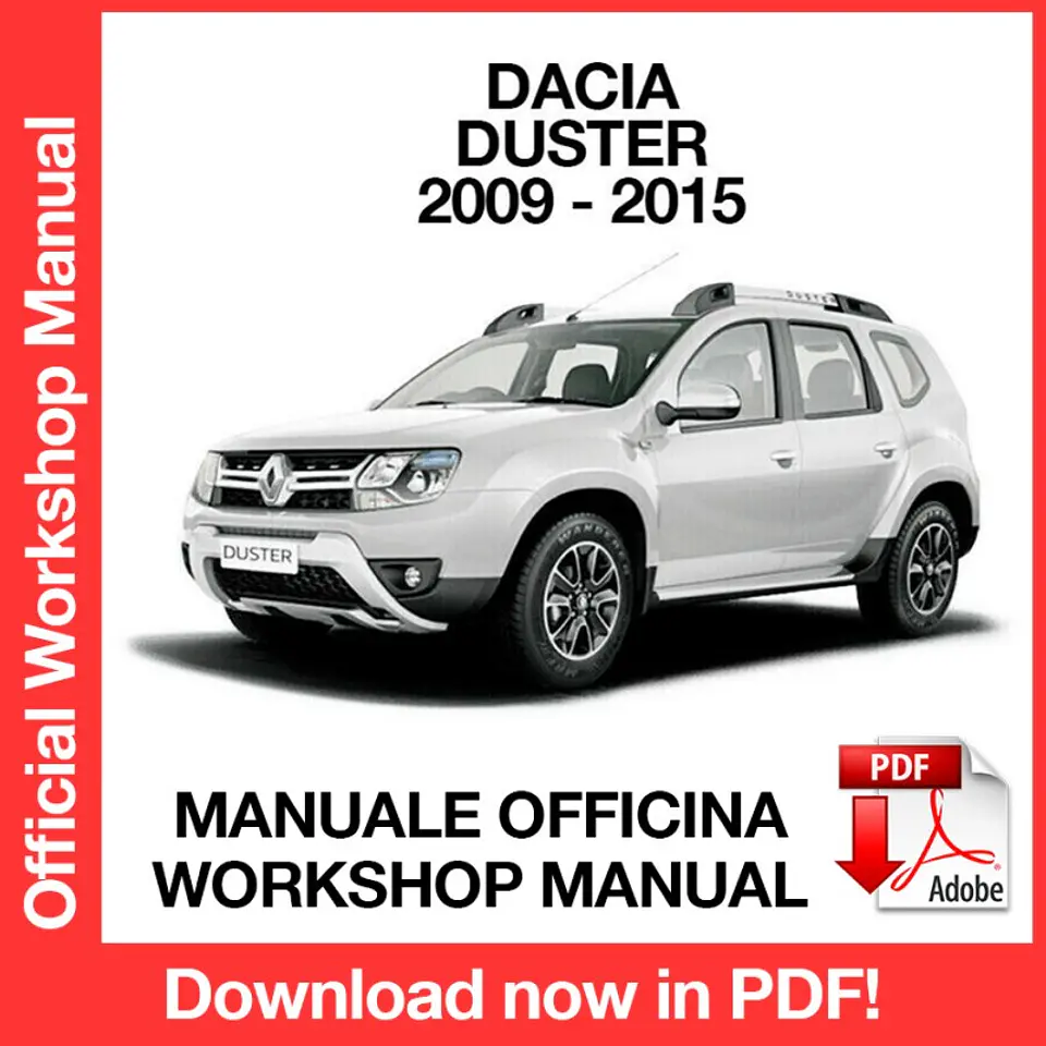 DACIA DUSTER (2009, 2010, 2011, 2012, 2013, 2014, 2015) (EN) Workshop Repair Manual FREE PDF Download 1