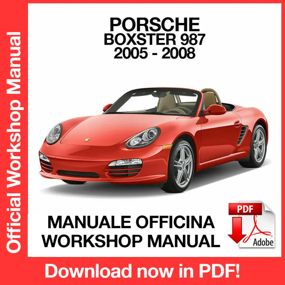 Porsche Boxster 987 (2005, 2006, 2007, 2008) (EN) Workshop Repair Manual FREE PDF Download 1