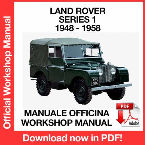Land Rover Series 1 (1948, 1949, 1950, 1951, 1952, 1953, 1954, 1955, 1956, 1957, 1958) (EN) Workshop Repair Manual FREE PDF Download