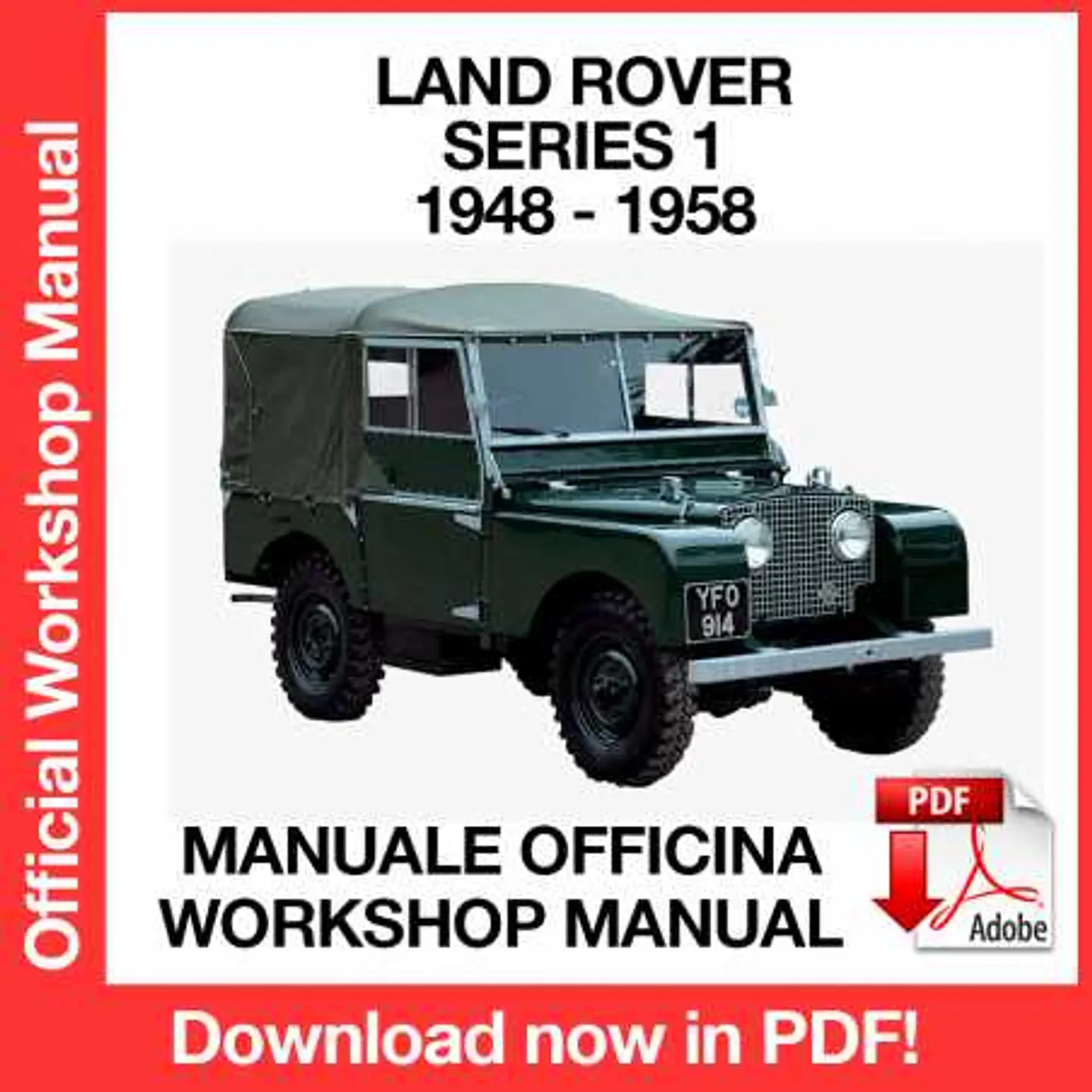 Land Rover Series 1 (1948, 1949, 1950, 1951, 1952, 1953, 1954, 1955, 1956, 1957, 1958) (EN) Workshop Repair Manual FREE PDF Download 1