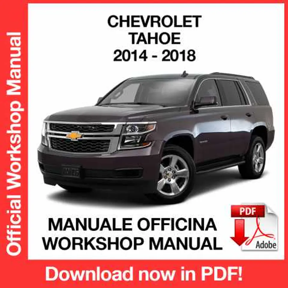 Chevrolet Tahoe (2014, 2015, 2016, 2017, 2018) (EN) Workshop Repair Manual FREE PDF Download 1