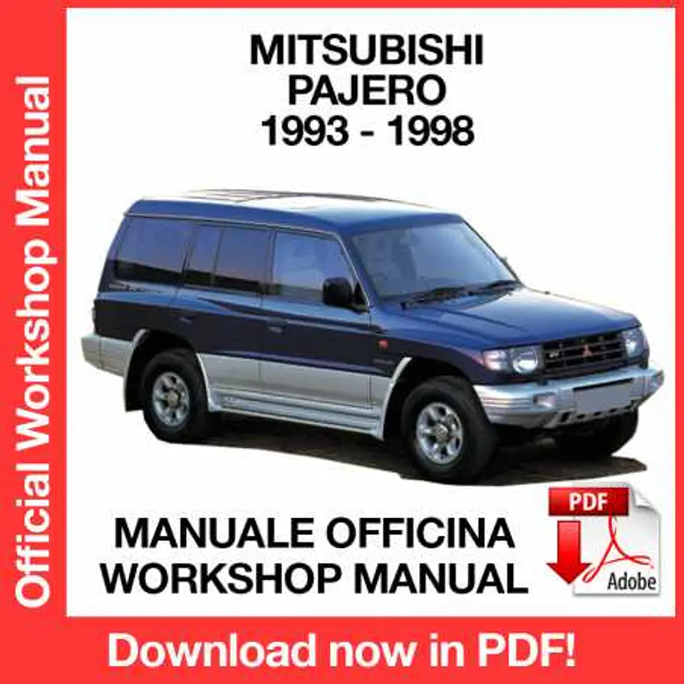 Mitsubishi Pajero (1993, 1994, 1995, 1996) (EN) Workshop Repair Manual FREE PDF Download 1