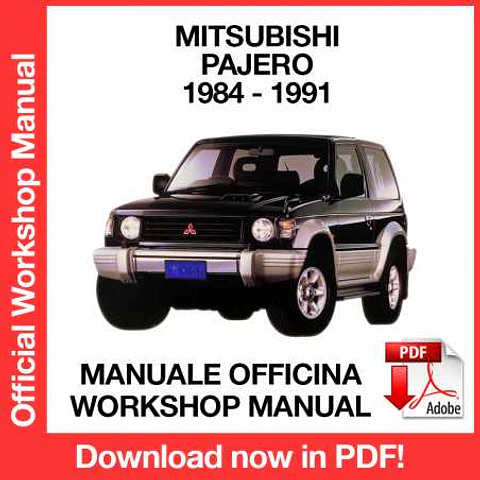 Mitsubishi Pajero (1984, 1985, 1986, 1987, 1988, 1989, 1990, 1991) (EN) Workshop Repair Manual FREE PDF Download