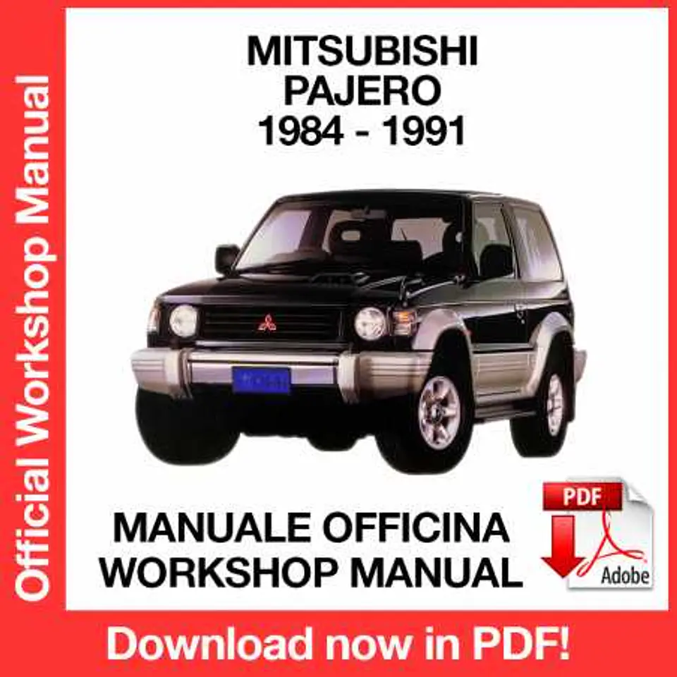 Mitsubishi Pajero (1984, 1985, 1986, 1987, 1988, 1989, 1990, 1991) (EN) Workshop Repair Manual FREE PDF Download 1