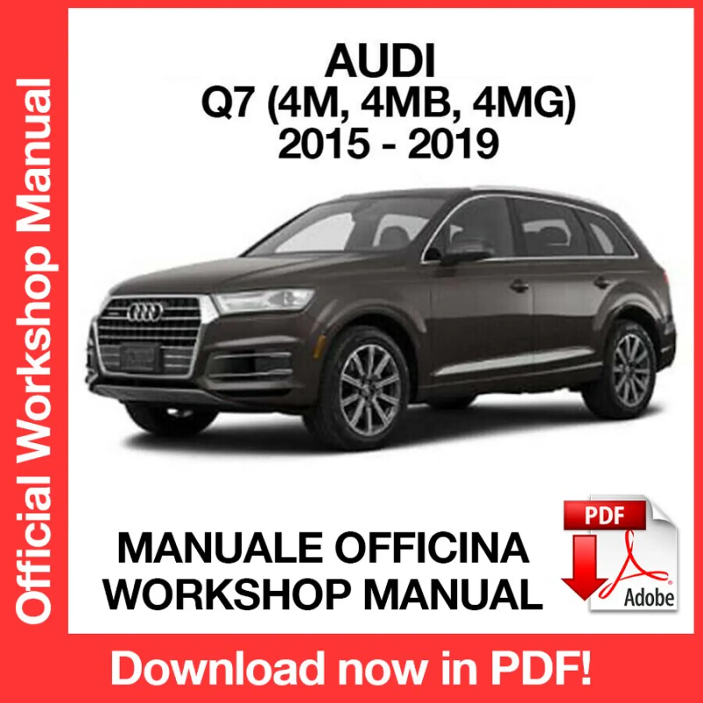 AUDI Q7 (2015, 2016, 2017, 2018, 2019) (EN) Workshop Repair Manual FREE PDF Download 1