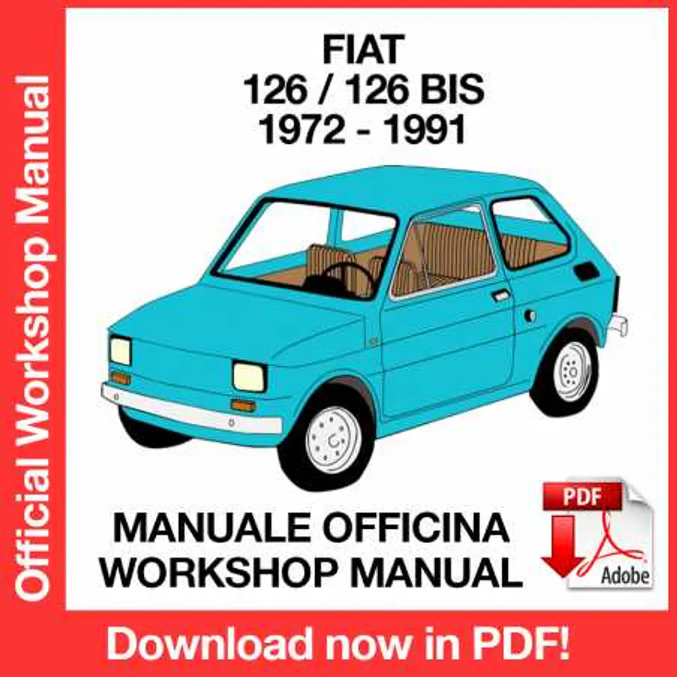 Fiat 126 (1981, 1982, 1983, 1984, 1985, 1986, 1987, 1988, 1989, 1990, 1991) (EN) Workshop Repair Manual FREE PDF Download 1