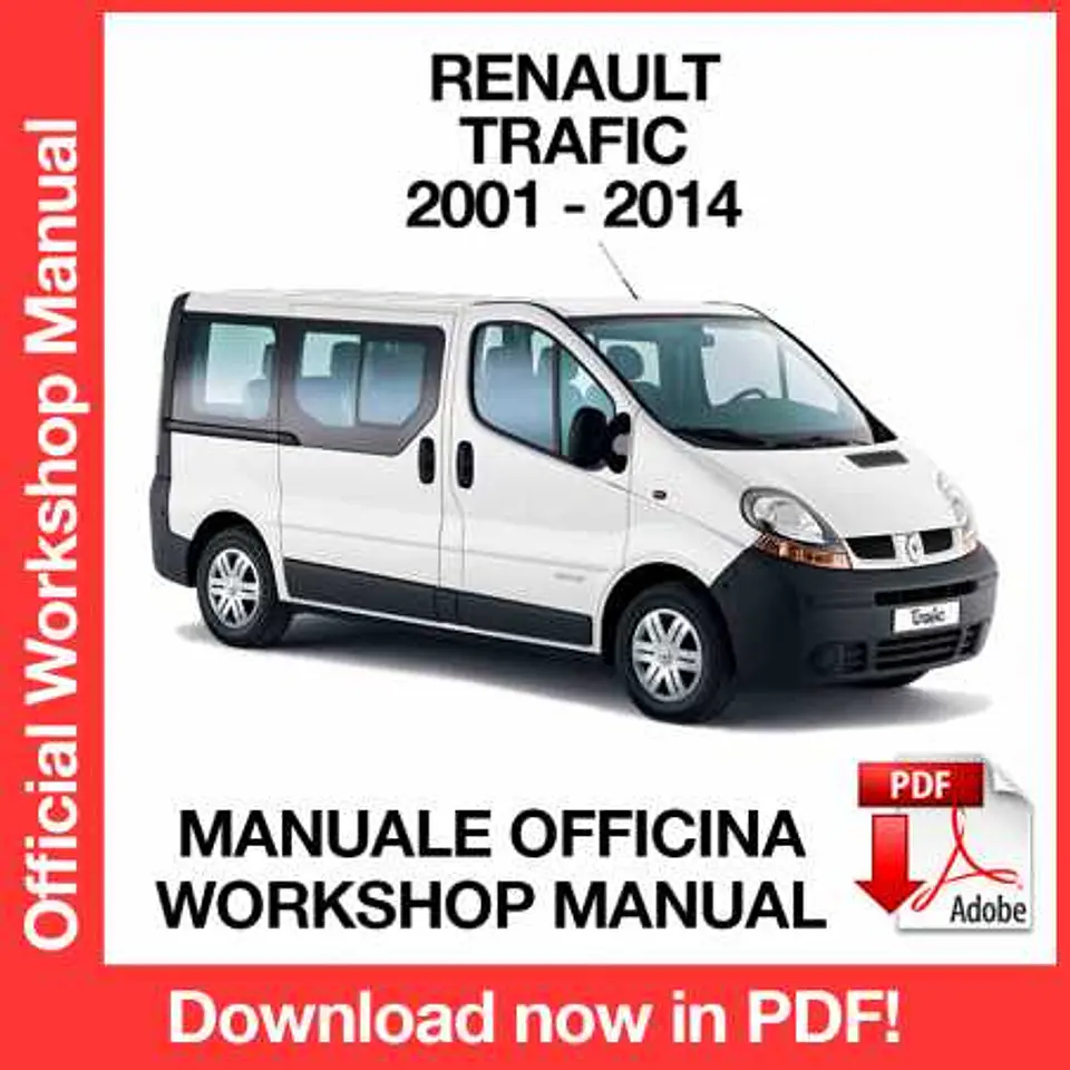 Renault Trafic II X83 (2007, 2008, 2009, 2010, 2011, 2012, 2013, 2014) (EN) Workshop Repair Manual FREE PDF Download 1