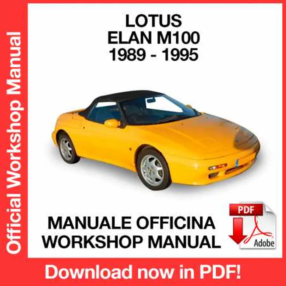 Lotus Elan M100 (1989, 1990, 1991, 1992, 1993, 1994, 1995) (EN) Workshop Repair Manual FREE PDF Download 1